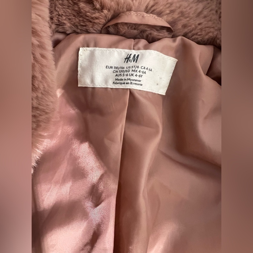 H&M SHAGGY Jacket size 5T/6 - Picture 5 of 5
